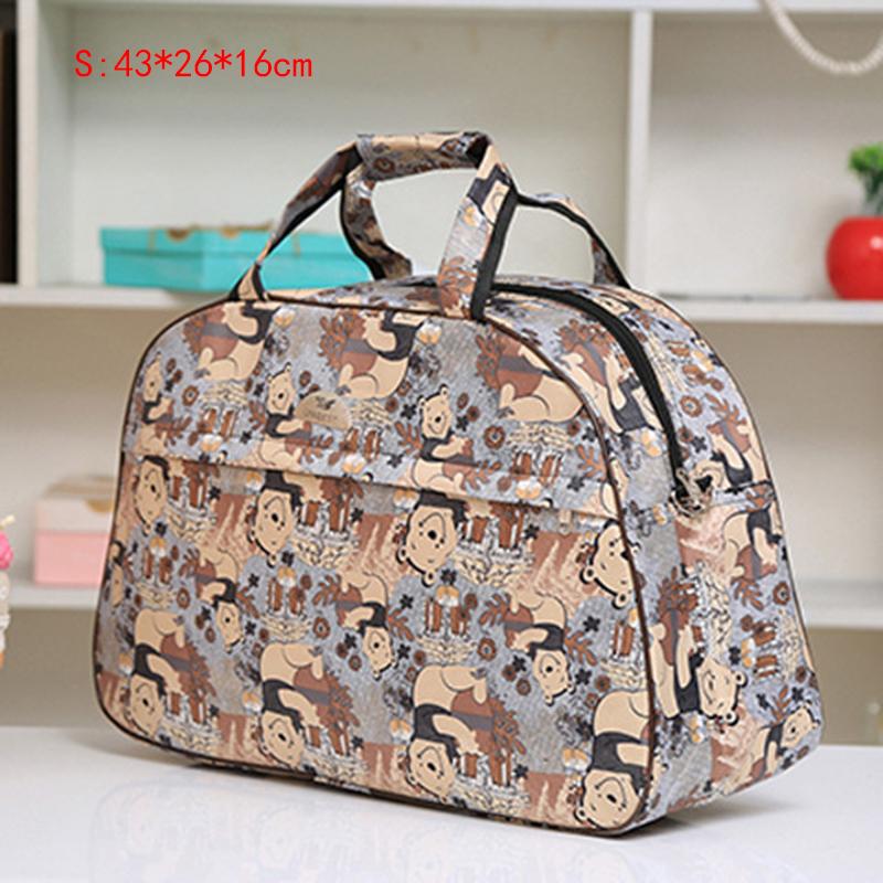 Large Capacity Handbag Travel Bag for Women Fashion Cartoon Luggage Bag Men Weekend Travel Bag Waterproof Shoulder Travel Duffle