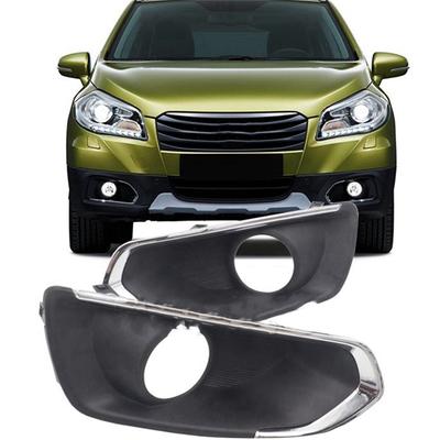 Front Bumper Fog Lights Cover Grill Frame For Suzuki SX4 S-Cross 2013-2016 Car Fog Lamp Hood Trim Cover-A87Q