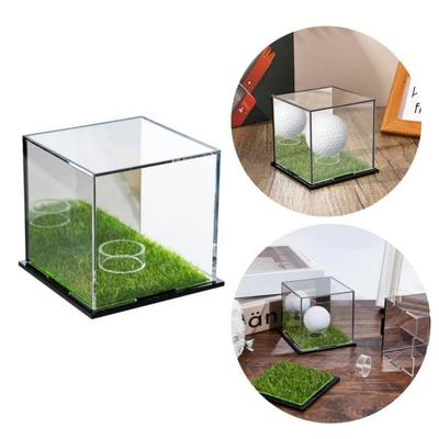 Transparent Golf Ball Display Case Dust Protection Golf Ball Acrylic Box  Collectibles