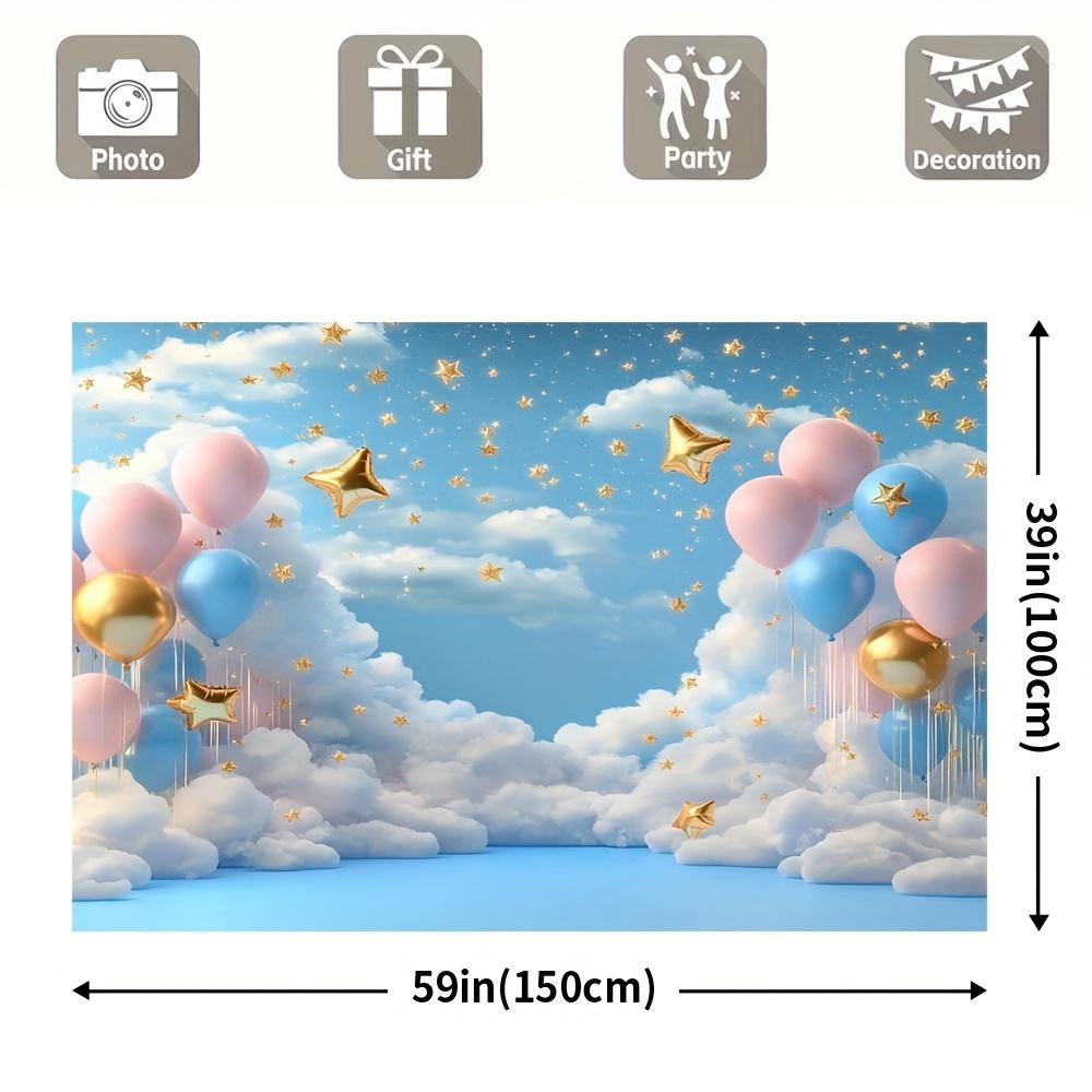 2D plane 1 dreamy cloud and balloon perfect for family gatherings and daily decoration