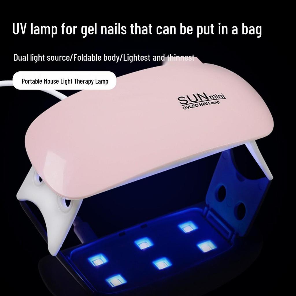 Portable Mini LED Nail Lamp: Handheld, No Blackening, Gel Nail Dryer