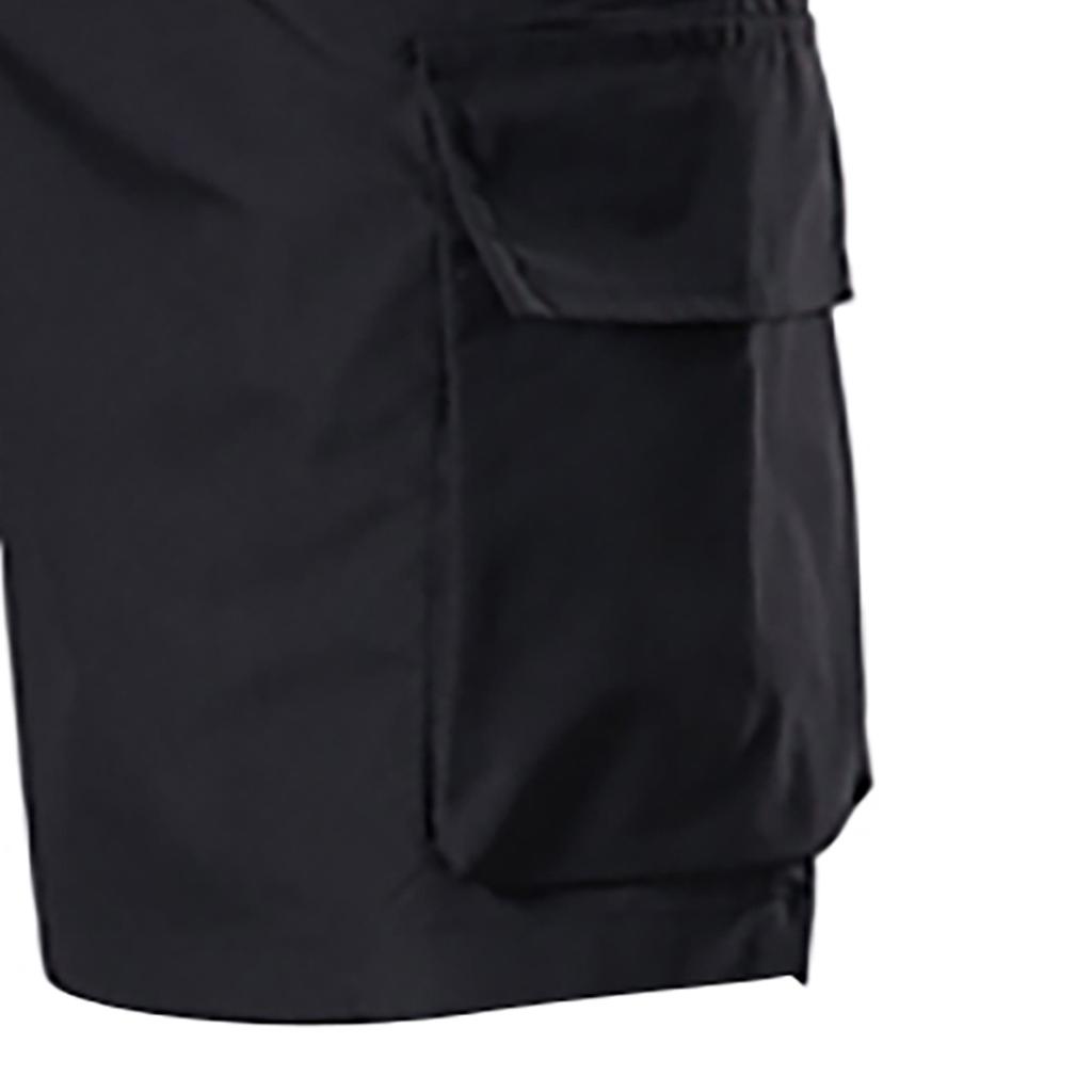 Men's Fashion Summer Drawstring Pocket Beach Pants Shorts Overalls Shorts