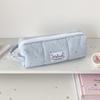 1Pc Fashion Korean Stars Pencil Case Student Stationery Large Capacity Storage Handheld Pen Bag Kids Back To School Supplies