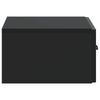 Wall Mounted Nightstand Black 49 X 34.5 X 20 Cm