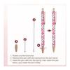 PATIKIL Women's Fancy Ballpoint Pen Set of 2, Medium Point 1.0mm, Black Ink, Shiny Ballpoint Pen, Metal, Knock Type, For Journaling, Christmas Gift,