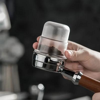 58mm kávový portafiltr, dávkovací hrnek, černý, průhledný espresso, čichací hrnek, dávkovací hrnek na kávu, protipoletující prášek, kávovary