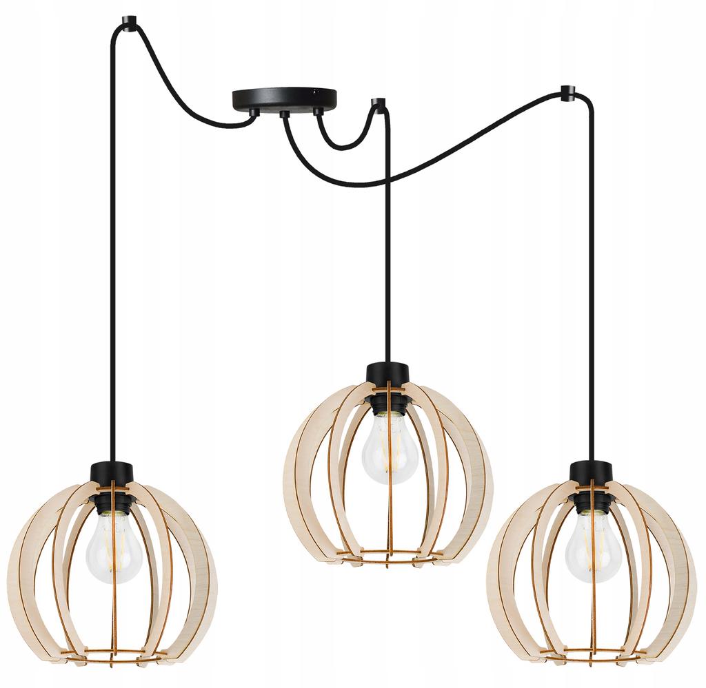 MODERN WOODEN LED CEILING HANGING LAMP