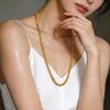 18K Gold Plated Layered Stainless Steel Necklace for Women