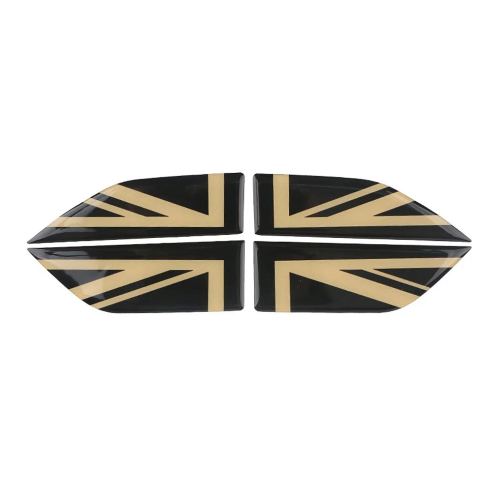 4Pcs/Set Union Jack Crystal Epoxy Side Fender Sticker Decals Decoration Car Styling For MINI Cooper F60 Countryman Accessories