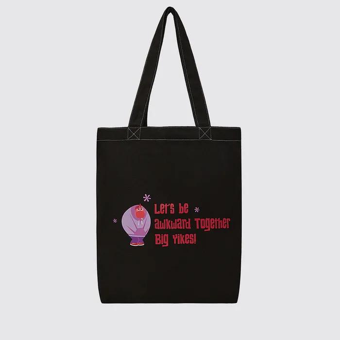 Inside Out 2 Panic Lettering Eco Bag_Black