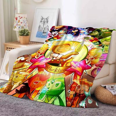 Klassisches Spiel C-Cookie Run-Kingdom Decke Warm Weich Geeignet Für Schlafzimmer Sofa Bett Wohnzimmer Büro Reise Camping Geschenke