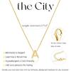 Initial Necklaces for Women Trendy, 14K Gold Plated Dainty A-Z Letter Pendant Necklaces Cute Personalized Name Necklace Non Tarnish Fashion