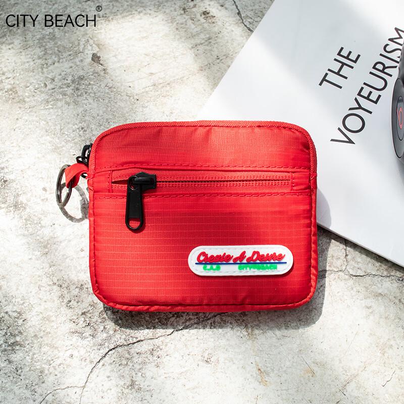 

CITY BEACH Canvas Coin and Card Pouch