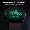 GOLDEN HOUR minimalist waterproof sports digital watch with display and rubber Unisex Men's Watch Ultra-thin, design, wide-angle strap. model.