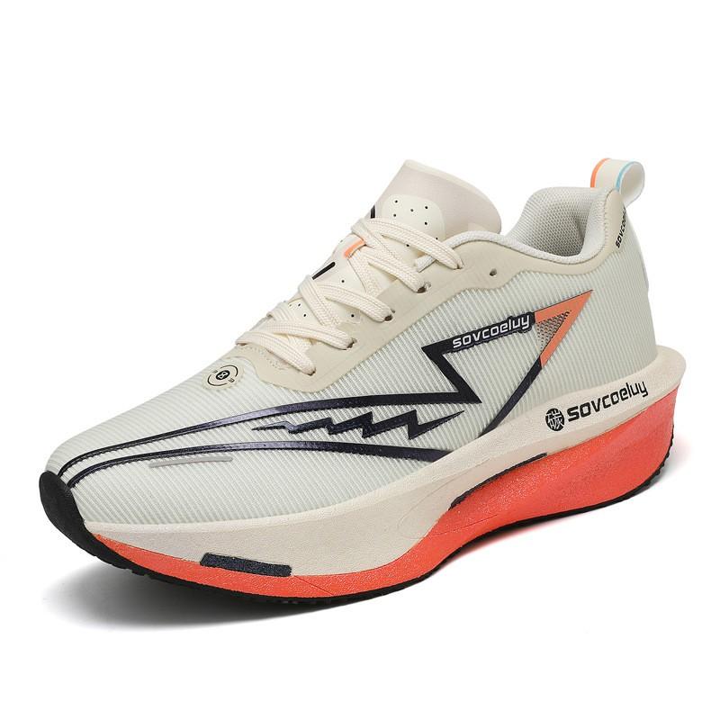 Youth style shoes Lightweight Carbon Plate Running Shoes Kids Teens Track Training Competition Breathable Low-Cut Athletic Sneakers