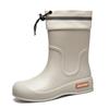 2025 Rain Shoes Women Adult Short Water Shoes Anti-slip Rain Boots Outside Water Thickened Kitchen Work Waterproof Simple