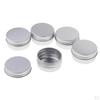 30ml/40ml/120ml Empty Aluminium Cosmetic Pot Container Box Screw Lid Can Bottle Lot - Silver Colors
