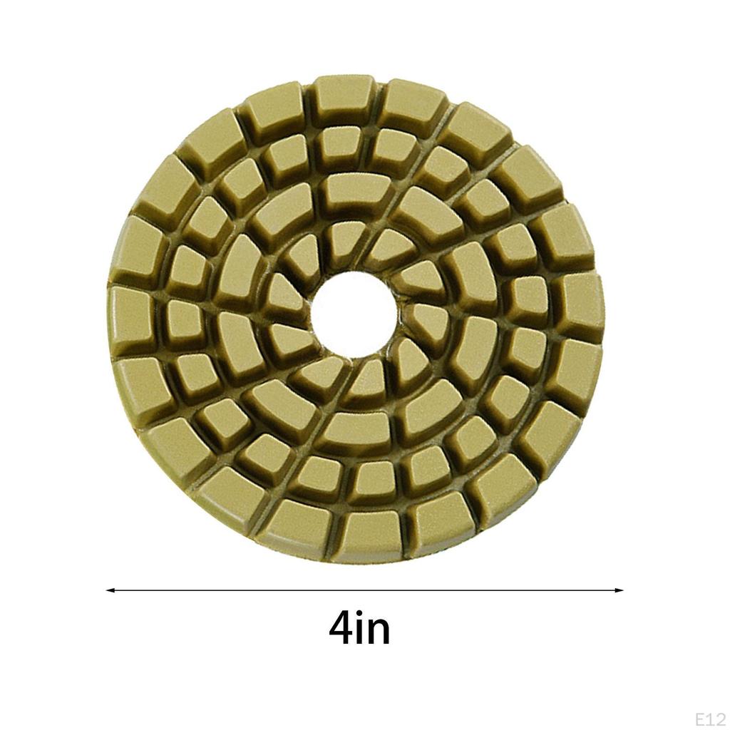 Diamond Polishing Pads 4 inch Grinding Discs Easy Installation suits Grinder Polisher for Countertop