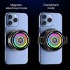 Phone Cooling Fan for Gaming Live Streaming Magnetic Cellphone Radiator with RGB Lights Universal Mobile Phone Cooling Fan for Phone Tablets
