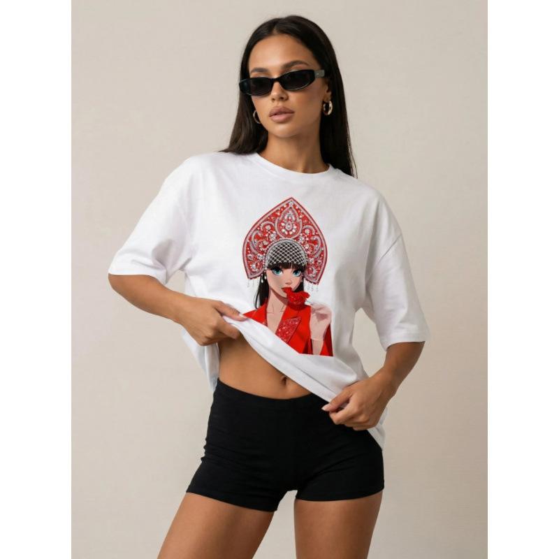 Vintage Distressed American Graphic T-Shirt S