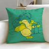 Beverage Theme Limoncello Cocktail Cushion Cover Soft  EasyWash Pillow Case  Versatile for Couch Bed Travel and Office