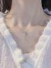 New 925 Sterling Silver Necklace Long Charm Star Shape Pendant Charm Woman Choker Birthday Gift Exquisite Jewelry