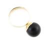 Les Trésors De Lily [J3610] - Bague 'Mineralia' noir