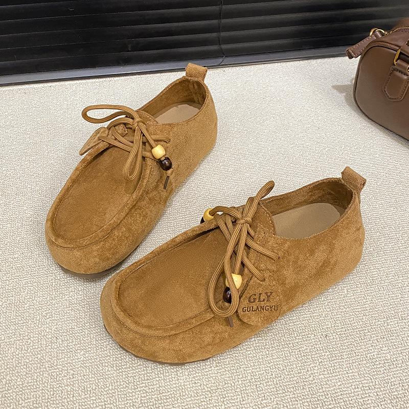 

Биркенштоки женские 2025 осень новые туфли-кенгуру на толстой подошве с внутренней высотой, всесторонние, уродливые и универсальные, повседневные спортивные туфли 40 верблюд