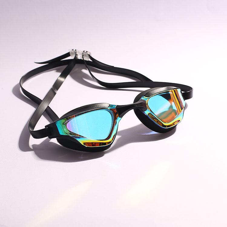 Professional Anti-Fog Silicone Swimming Goggles With UV Protection Optimal Performance and Mirror Lens