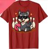 Funny Cat Bowling Shirt with Sunglasses Couple Style YK Summer Streetwear Top Women Clothing Fashion Summer Streetwear YK