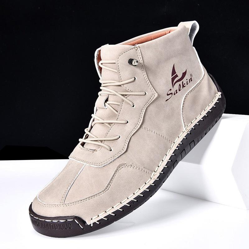 Men Women Martin Boots Autumn Winter Casual Ankle Boots Non‑Slip Wear‑Resistant Lace‑Up Shoes Outdoor Daily Footwear