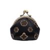Anti-lost Kiss Lock Coin Purse Polyester Portable Brocade Mini Pouch Chinese Style Thickened Embroidered Small Pocket Ring
