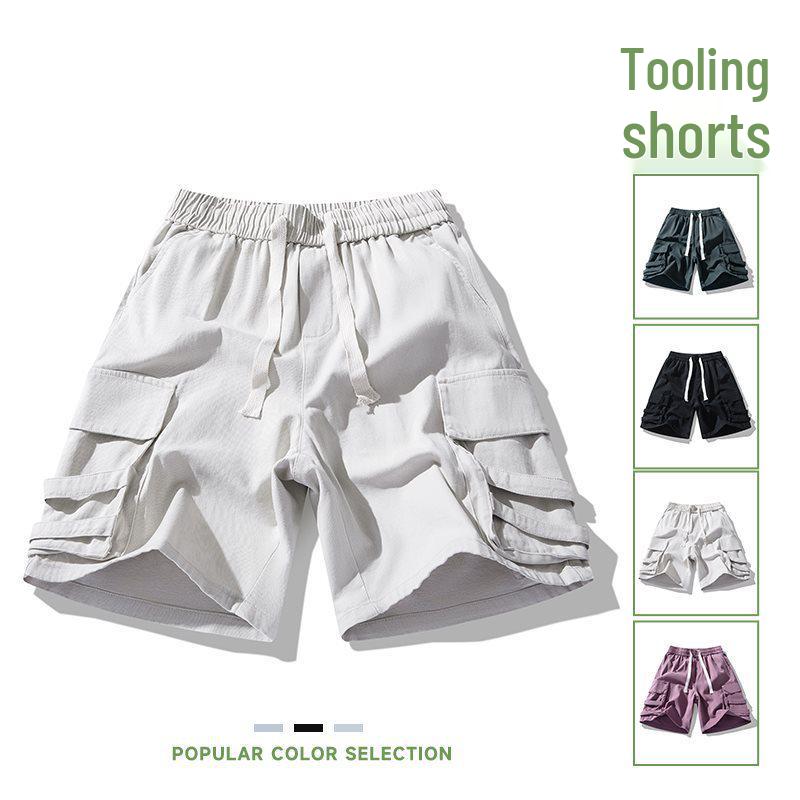 Chao Nan Da Men's American Style Casual Cargo Shorts - Loose Fit Outdoor Sports Pants