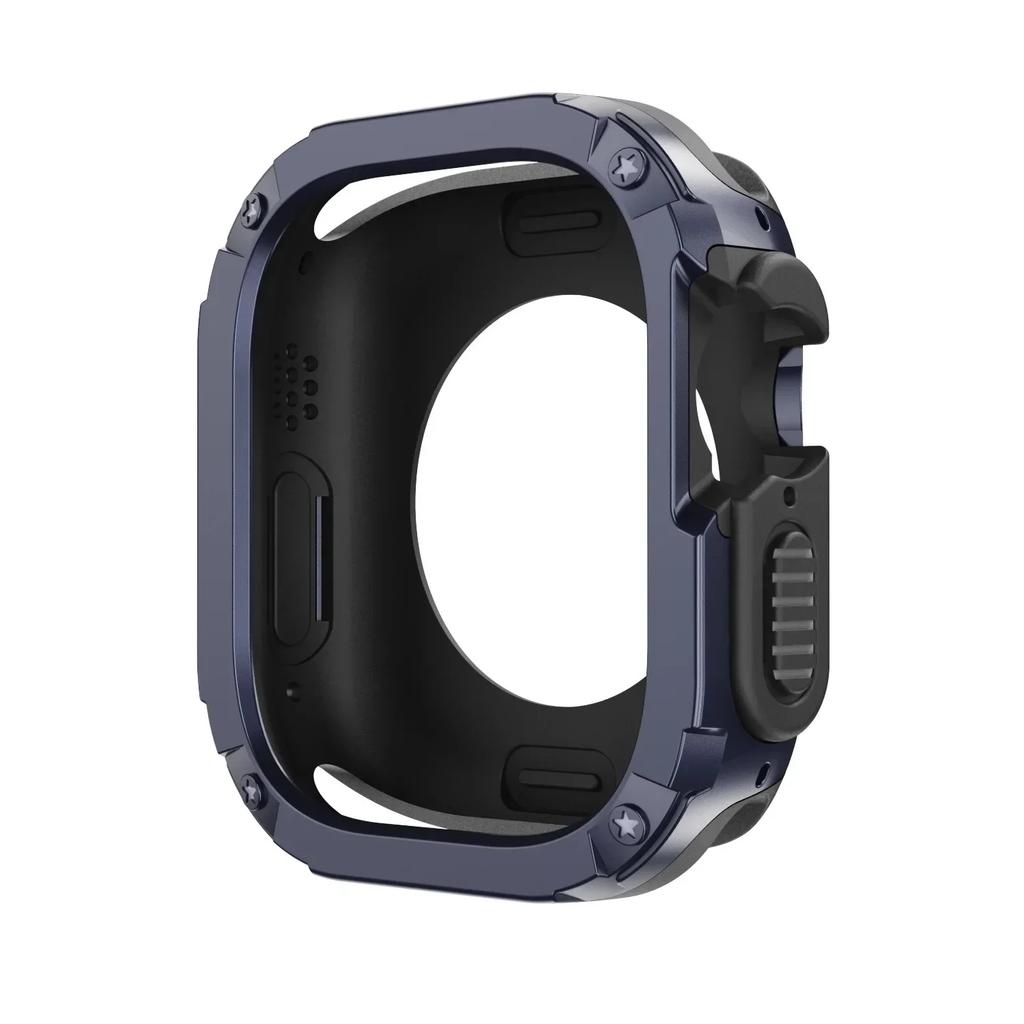 2 In 1 Case for Apple Watch Series 10/9/8/7/SE/6/5/4 Ultra 46mm 42 45 40 44 49mm TPU + PC Shockproof Protector Bumper for Iwatch