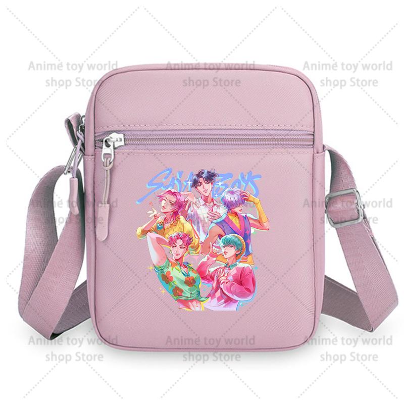 

KPop Demon Hunters Girls Crossbody Bags Nylon Small Shoulder Bag Kawaii Oxford Messenger Side Sling Bag Husband Lady ChestBag