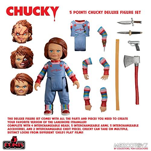 5-punkts Barnlekserien Chucky Actionfigur Deluxe Set, Blå, Medium, 653094