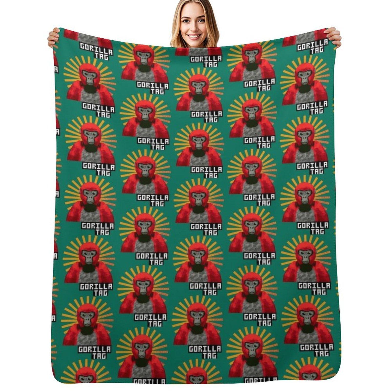 gorilla tag pfp maker Gorilla Tag RED GORILLA Throw Blanket Lightweight Cozy Blanket for Bed Sofa Size: 75*100cm, Weight: 230 GSM