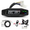 Mini Universal Drehzahlmesser für Motorrad LCD Digitaler Tacho Kilometerzähler Elektromotorrad Geschwindigkeitsmesser Moto Zubehör
