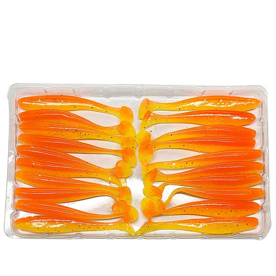 Señuelo Artificial de silicona suave y falso luminoso, 20 piezas, 5,5 cm, Wobbler, cebo para nadar
