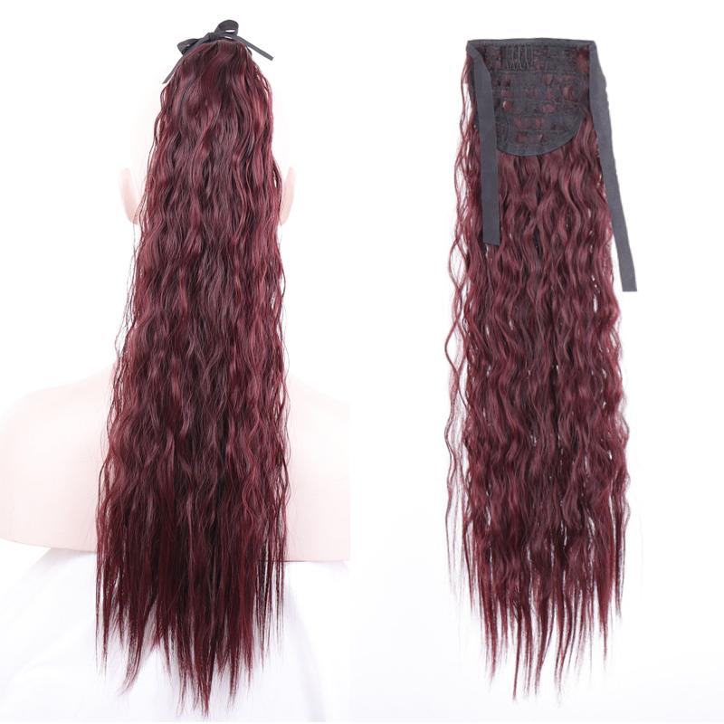 Women Ponytails Hair Extensions 22inches Afro Kinky Curly Hair Ponytail Hairpiece Drawstring Ponytails