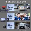 Neu 1080P Auto Fahren Recorder 3 Kameras 3-kanal Auto DVR Black Box Nachtsicht Video Recorder Versteckte Recorder hinten View Kamera
