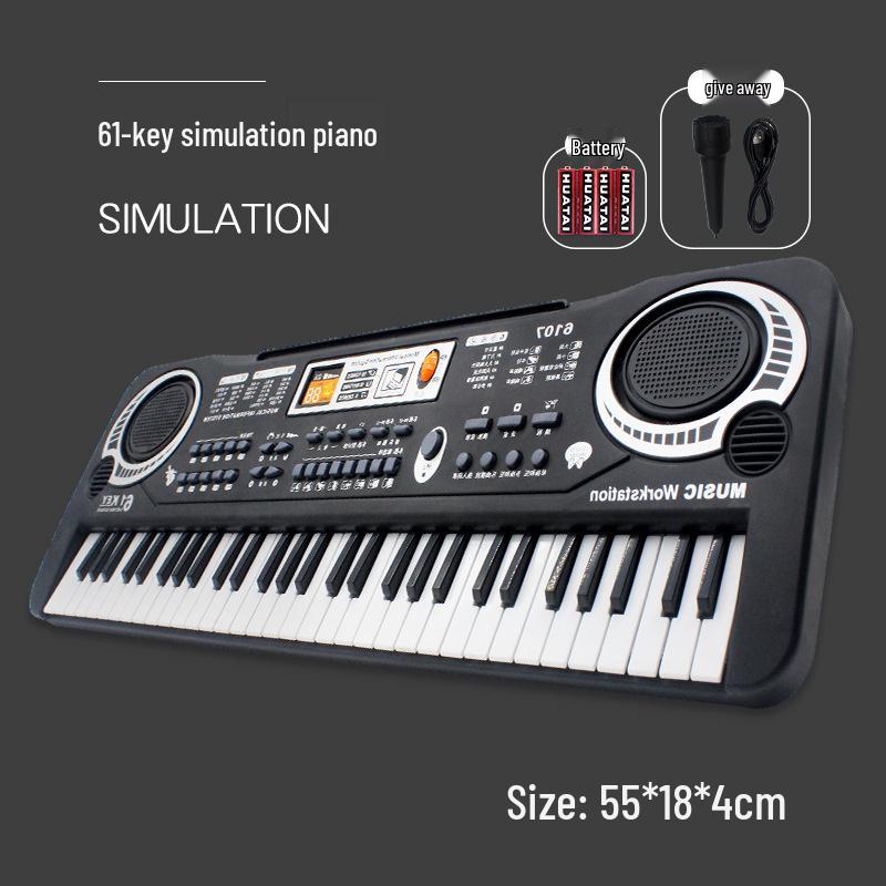 Children's Electronic Organ Piano with Microphone - Educational Toy for Beginners, Ages 2-3