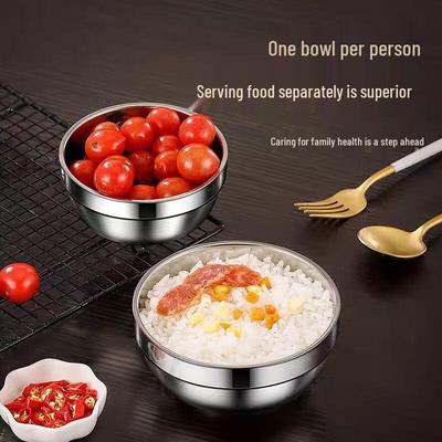 Dreiyn 304 Stainless Steel Double-Layer Insulated Bowl