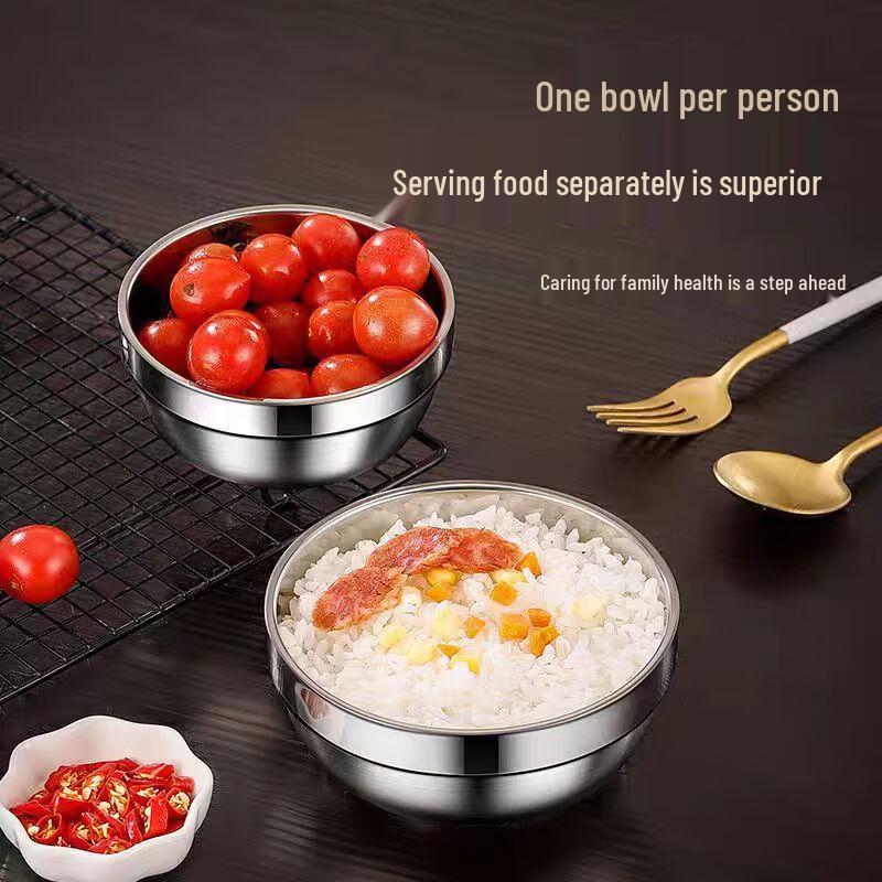 304 Stainless Steel Double-Layer Insulated Bowl