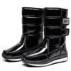 Winter-Schneestiefel mit Fleece-Futter für Damen - Knöchelhoch Wasserdicht, Rutschfest, Isolierte Baumwollstiefel mit Verdickten Sohlen