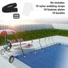 12Pcs Heavy Duty Swimming Pool Solar Cover Clips Plastic Fasteners For Roll Rope Organization And Security