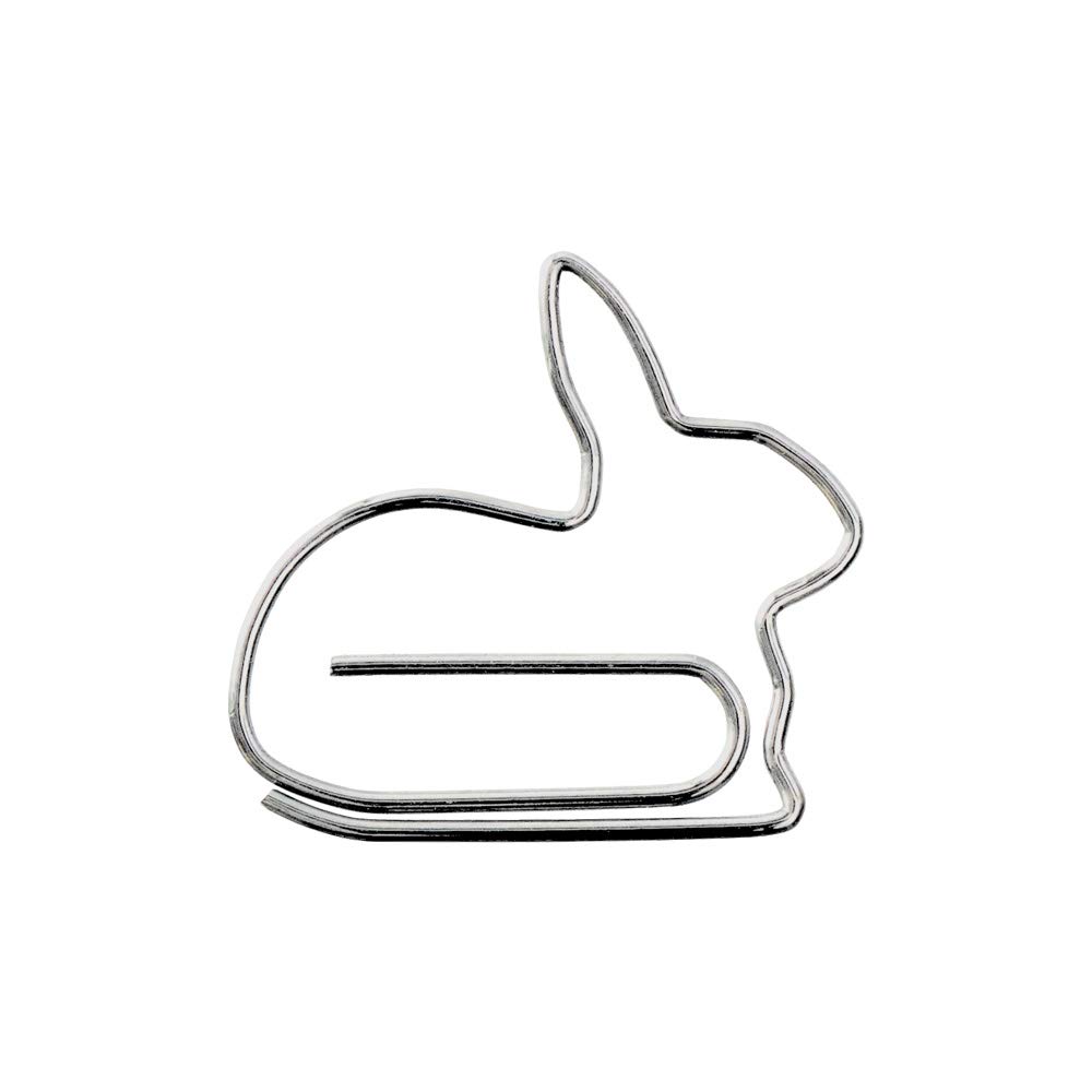 Midori D-Clips Paper Clips Rabbit Design A 43388006 - Cute Animal Shaped Stationery