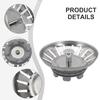 Anti Constipation Kitchen Sink Strainer Drain Easy To Clean Block Food Seamless Flow Blockages Smooth Water Flow