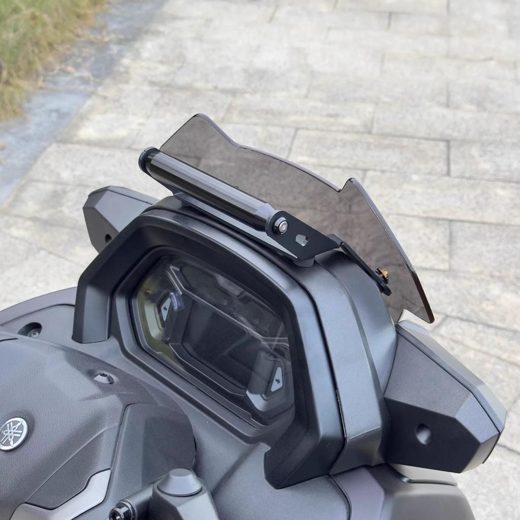 Universal Extension Bracket for NMAX To XMAX Windshield: Holds Mobile Phone, Navigation, Dash Cam