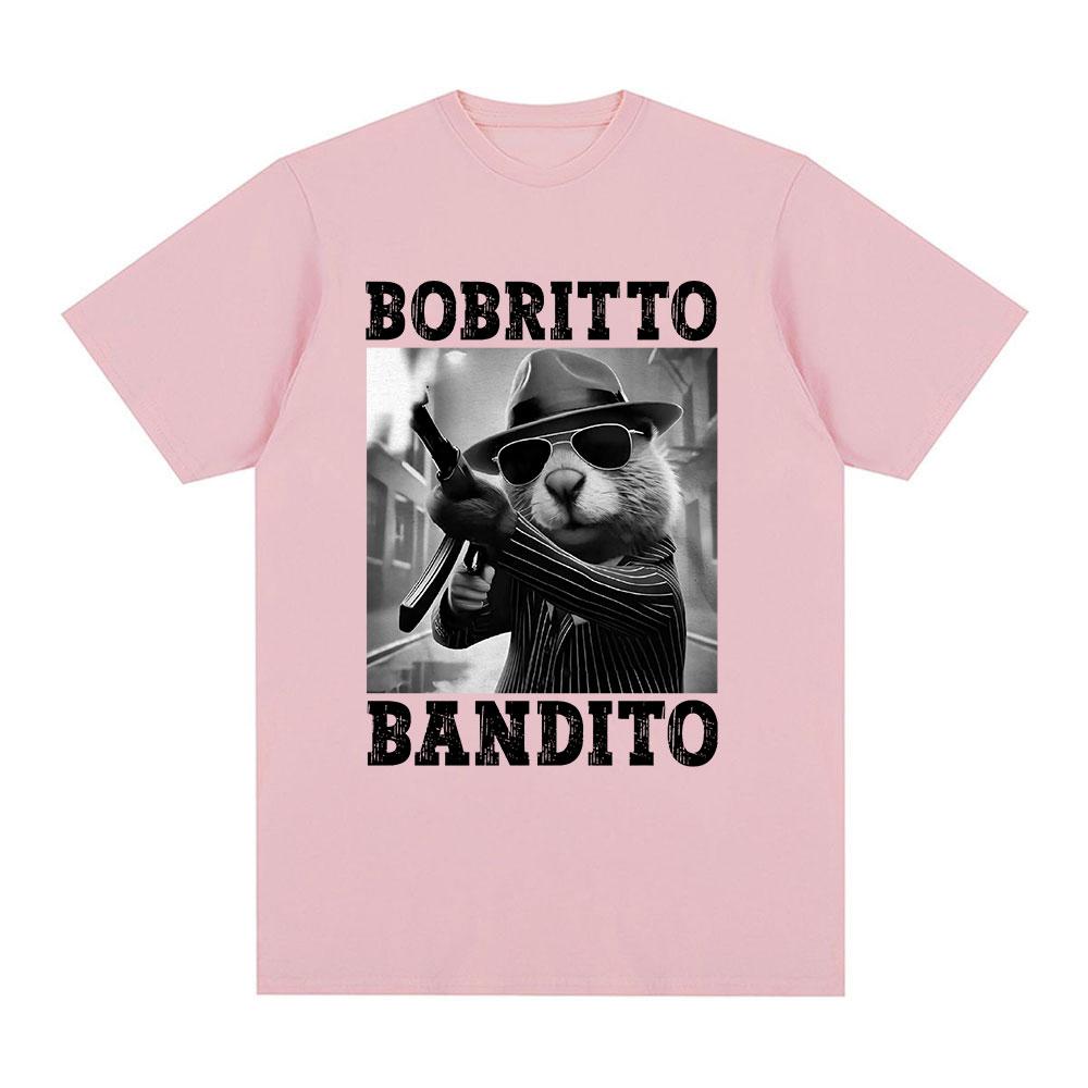 Bobrito Bandito Beaver Funny Meme T-shirt Men Women Clothing Fashion Humor T Shirts Summer Cotton O-Neck Tops T Shirt Streetwear